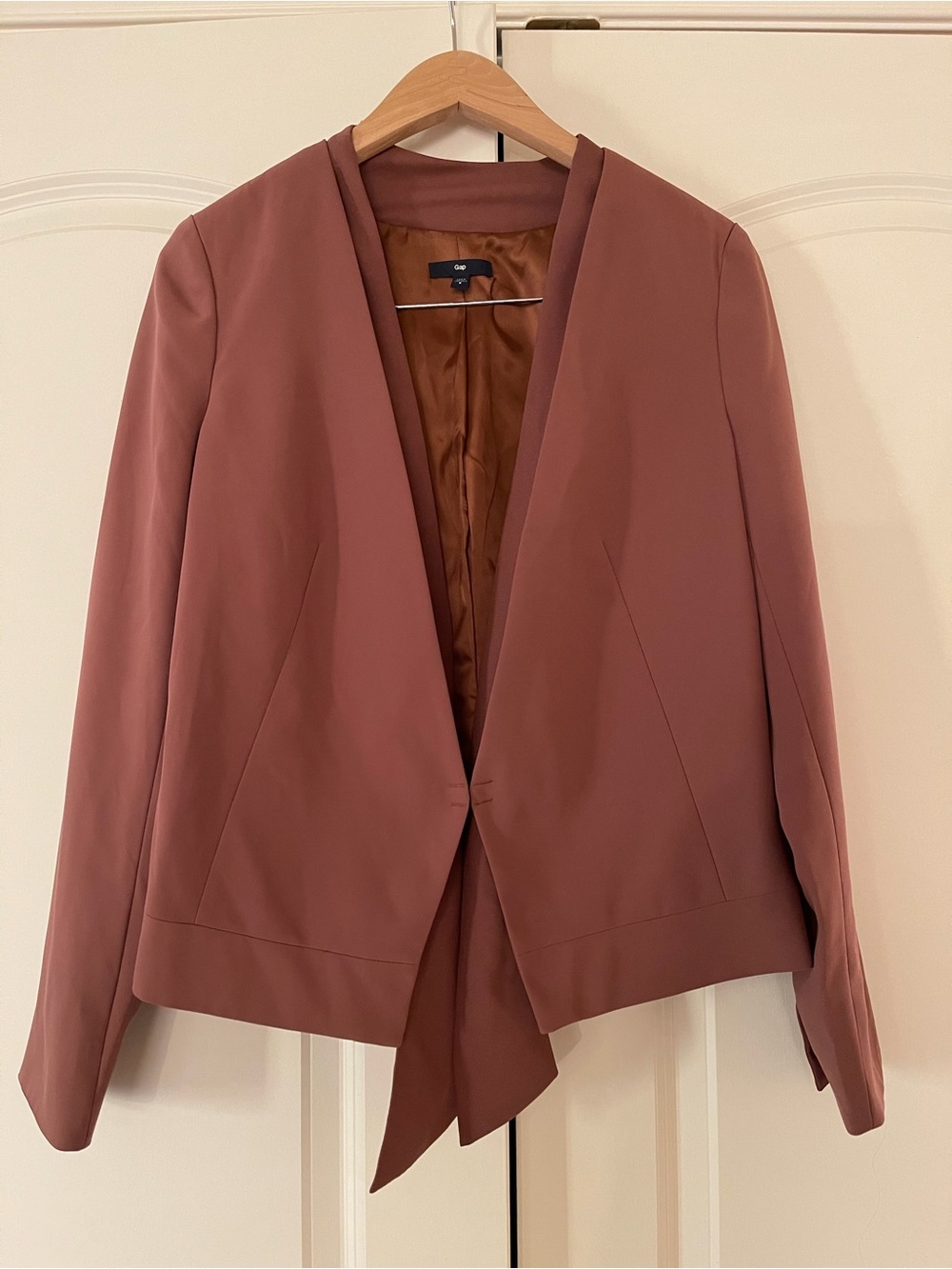 GAP Mauve Open-Front Blazer